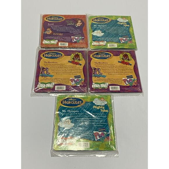 Disney Hercules Blockbuster Play Pak Set of 5 Pop-Up Books 1997 Missing Book 3 - Picture 6 of 6